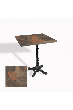 Çipa 1004 Döküm Ayak Kare Masa 60X60 cm - (Werzalit, Wermodin ve Allzalit Tabla)