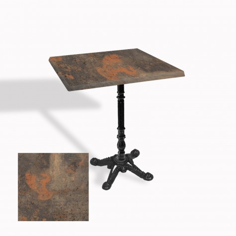 Çipa 1004 Döküm Ayak Kare Masa 60X60 cm - (Werzalit, Wermodin ve Allzalit Tabla)