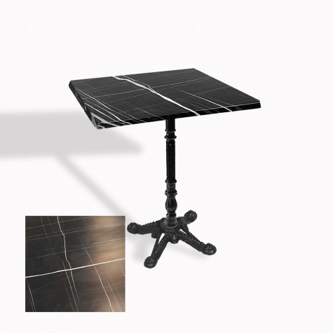 Çipa 1004 Döküm Ayak Kare Masa 60X60 cm - (Werzalit, Wermodin ve Allzalit Tabla)