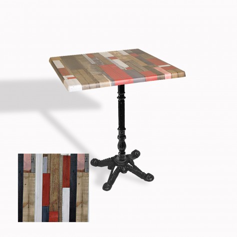 Çipa 1004 Döküm Ayak Kare Masa 60X60 cm - (Werzalit, Wermodin ve Allzalit Tabla)