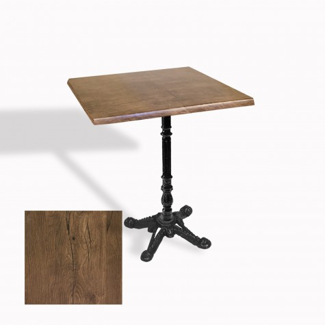 Çipa 1004 Döküm Ayak Kare Masa 70X70 cm - (Werzalit, Wermodin ve Allzalit Tabla)