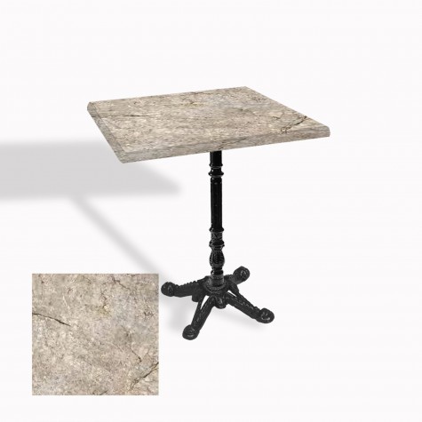 Çipa 1004 Döküm Ayak Kare Masa 70X70 cm - (Werzalit, Wermodin ve Allzalit Tabla)