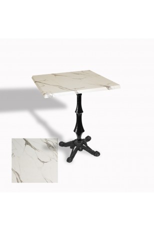 Çipa 1012 Döküm Ayak Kare Masa 60X60 cm - (Werzalit, Wermodin ve Allzalit Tabla)