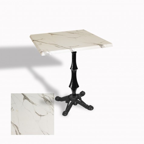 Çipa 1012 Döküm Ayak Kare Masa 60X60 cm - (Werzalit, Wermodin ve Allzalit Tabla)
