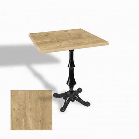 Çipa 1012 Döküm Ayak Kare Masa 60X60 cm - (Werzalit, Wermodin ve Allzalit Tabla)