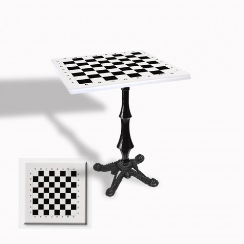 Çipa 1012 Döküm Ayak Kare Masa 60X60 cm - (Werzalit, Wermodin ve Allzalit Tabla)