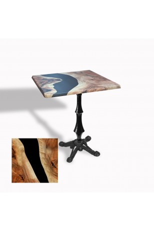 Çipa 1012 Döküm Ayak Kare Masa 70x70 cm - (Werzalit, Wermodin ve Allzalit Tabla)