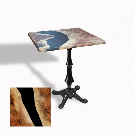 Çipa 1012 Döküm Ayak Kare Masa 70x70 cm - (Werzalit, Wermodin ve Allzalit Tabla)