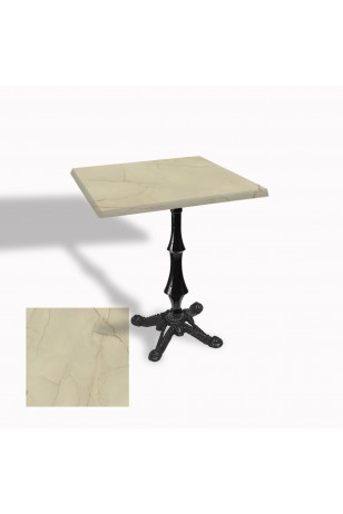 Çipa 1012 Döküm Ayak Kare Masa 60X60 cm - (Werzalit, Wermodin ve Allzalit Tabla)