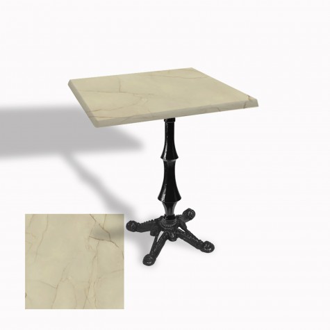 Çipa 1012 Döküm Ayak Kare Masa 60X60 cm - (Werzalit, Wermodin ve Allzalit Tabla)