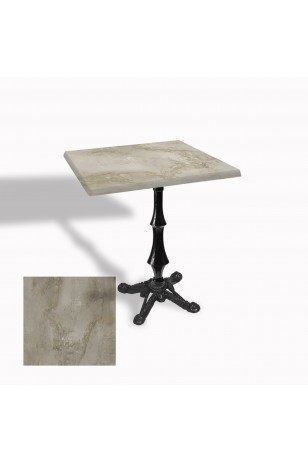 Çipa 1012 Döküm Ayak Kare Masa 70X70 cm - (Werzalit, Wermodin ve Allzalit Tabla)