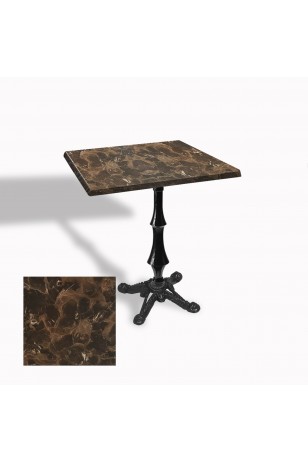 Çipa 1012 Döküm Ayak Kare Masa 70X70 cm - (Werzalit, Wermodin ve Allzalit Tabla)