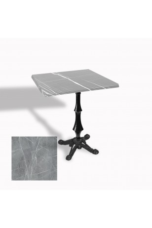 Çipa 1012 Döküm Ayak Kare Masa 60X60 cm - (Werzalit, Wermodin ve Allzalit Tabla)