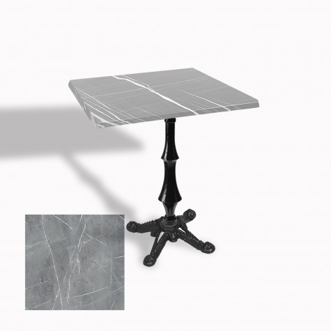 Çipa 1012 Döküm Ayak Kare Masa 60X60 cm - (Werzalit, Wermodin ve Allzalit Tabla)