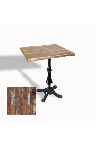 Çipa 1012 Döküm Ayak Kare Masa 60X60 cm - (Werzalit, Wermodin ve Allzalit Tabla)