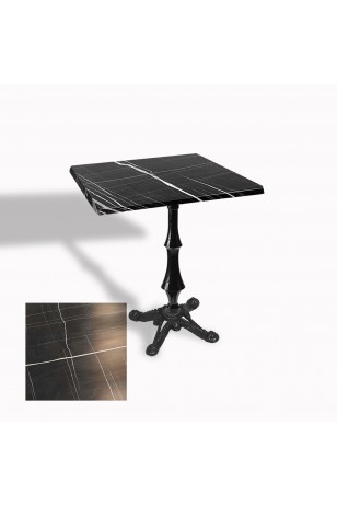 Çipa 1012 Döküm Ayak Kare Masa 70X70 cm - (Werzalit, Wermodin ve Allzalit Tabla)