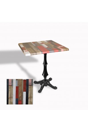 Çipa 1012 Döküm Ayak Kare Masa 70X70 cm - (Werzalit, Wermodin ve Allzalit Tabla)