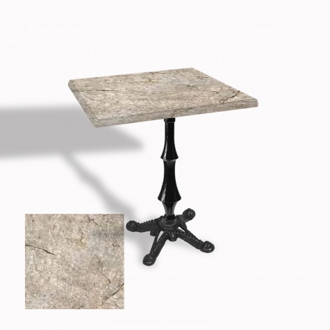 Çipa 1012 Döküm Ayak Kare Masa 60X60 cm - (Werzalit, Wermodin ve Allzalit Tabla)