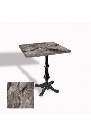 Çipa 1012 Döküm Ayak Kare Masa 60X60 cm - (Werzalit, Wermodin ve Allzalit Tabla)