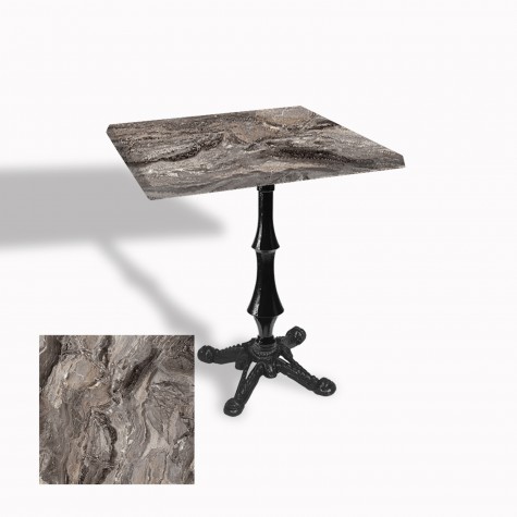 Çipa 1012 Döküm Ayak Kare Masa 60X60 cm - (Werzalit, Wermodin ve Allzalit Tabla)