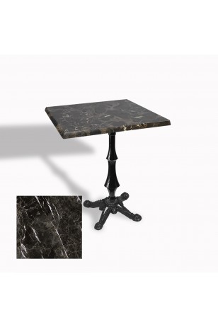 Çipa 1012 Döküm Ayak Kare Masa 60X60 cm - (Werzalit, Wermodin ve Allzalit Tabla)