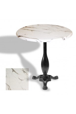 Çipa 2015 Döküm Ayak Yuvarlak Masa Çap 107cm - (Werzalit, Wermodin ve Allzalit Tabla)