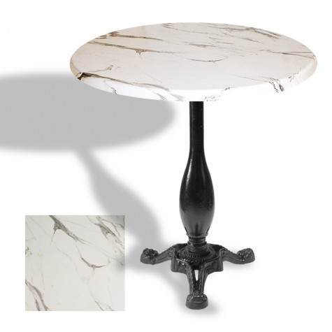 Çipa 2015 Döküm Ayak Yuvarlak Masa Çap 107cm - (Werzalit, Wermodin ve Allzalit Tabla)