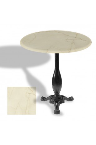 Çipa 2015 Döküm Ayak Yuvarlak Masa Çap 107cm - (Werzalit, Wermodin ve Allzalit Tabla)