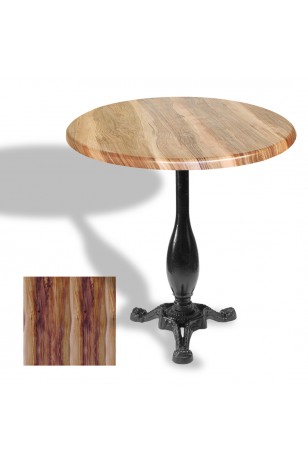 Çipa 2015 Döküm Ayak Yuvarlak Masa Çap 107cm - (Werzalit, Wermodin ve Allzalit Tabla)