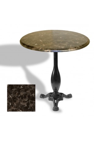 Çipa 2015 Döküm Ayak Yuvarlak Masa Çap 107cm - (Werzalit, Wermodin ve Allzalit Tabla)