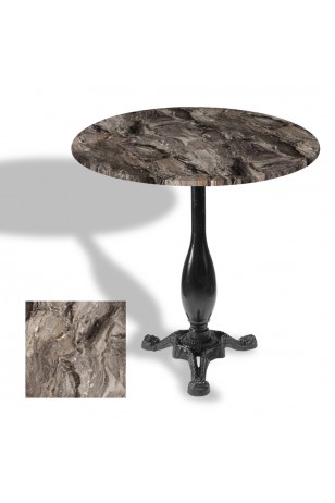 Çipa 2015 Döküm Ayak Yuvarlak Masa Çap 107cm - (Werzalit, Wermodin ve Allzalit Tabla)