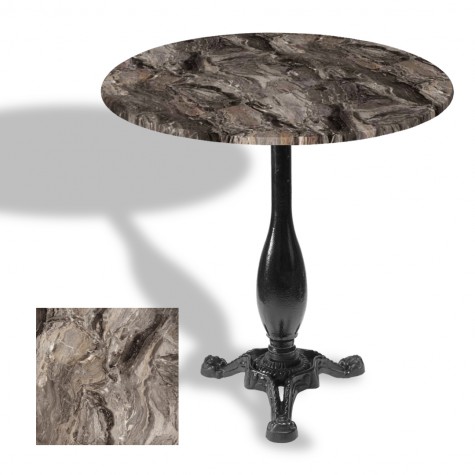 Çipa 2015 Döküm Ayak Yuvarlak Masa Çap 107cm - (Werzalit, Wermodin ve Allzalit Tabla)