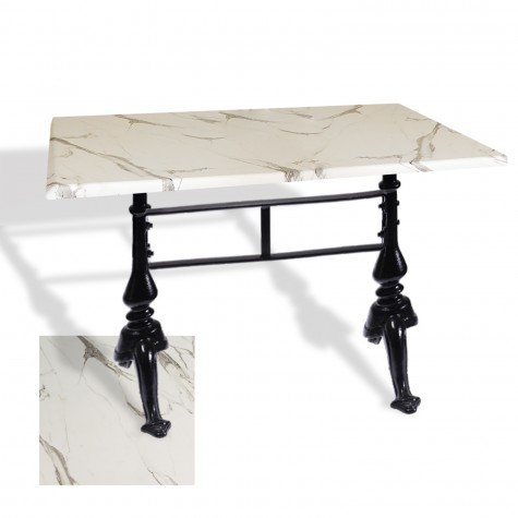 Çipa 3001 Döküm Ayak Masa 70x120 cm - (Werzalit, Wermodin ve Allzalit Tabla)