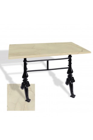 Çipa 3001 Döküm Ayak Masa 70x120 cm - (Werzalit, Wermodin ve Allzalit Tabla)