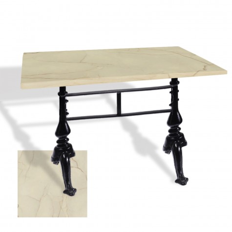 Çipa 3001 Döküm Ayak Masa 70x120 cm - (Werzalit, Wermodin ve Allzalit Tabla)