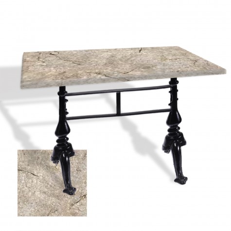 Çipa 3001 Döküm Ayak Masa 80x140 cm - (Werzalit, Wermodin ve Allzalit Tabla)