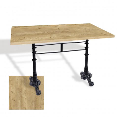 Çipa 3002 Döküm Ayak Masa 80x120 cm - (Werzalit, Wermodin ve Allzalit Tabla)