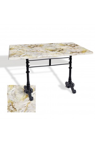 Çipa 3002 Döküm Ayak Masa 70x120 cm - (Werzalit, Wermodin ve Allzalit Tabla)