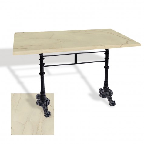 Çipa 3002 Döküm Ayak Masa 80x120 cm - (Werzalit, Wermodin ve Allzalit Tabla)