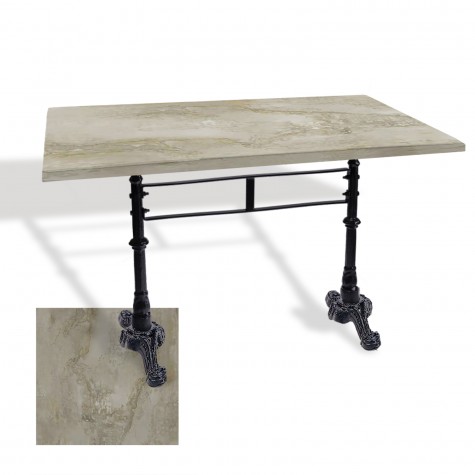 Çipa 3002 Döküm Ayak Masa 80x120 cm - (Werzalit, Wermodin ve Allzalit Tabla)