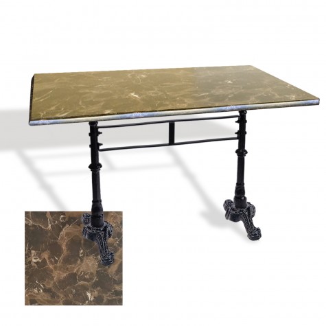 Çipa 3002 Döküm Ayak Masa 80x120 cm - (Werzalit, Wermodin ve Allzalit Tabla)