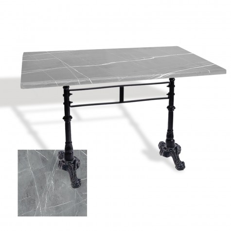 Çipa 3002 Döküm Ayak Masa 70x120 cm - (Werzalit, Wermodin ve Allzalit Tabla)