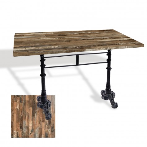 Çipa 3002 Döküm Ayak Masa 70x120 cm - (Werzalit, Wermodin ve Allzalit Tabla)