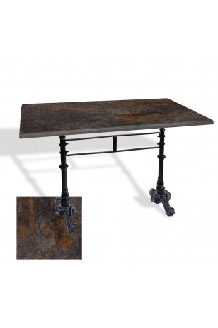 Çipa 3002 Döküm Ayak Masa 70x120 cm - (Werzalit, Wermodin ve Allzalit Tabla)