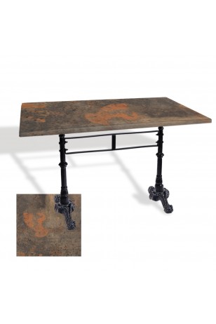 Çipa 3002 Döküm Ayak Masa 70x120 cm - (Werzalit, Wermodin ve Allzalit Tabla)