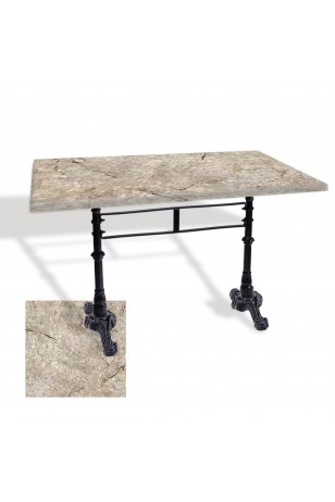 Çipa 3002 Döküm Ayak Masa 70x120 cm - (Werzalit, Wermodin ve Allzalit Tabla)