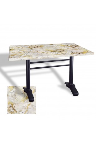 Çipa 3010 Döküm Ayak Masa 80x120 cm - (Werzalit, Wermodin ve Allzalit Tabla)