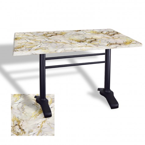 Çipa 3010 Döküm Ayak Masa 80x120 cm - (Werzalit, Wermodin ve Allzalit Tabla)