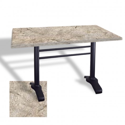 Çipa 3010 Döküm Ayak Masa 70x120 cm - (Werzalit, Wermodin ve Allzalit Tabla)