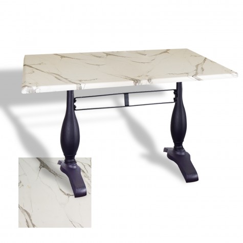 Çipa 3011 Döküm Ayak Masa 70x120 cm - (Werzalit, Wermodin ve Allzalit Tabla)